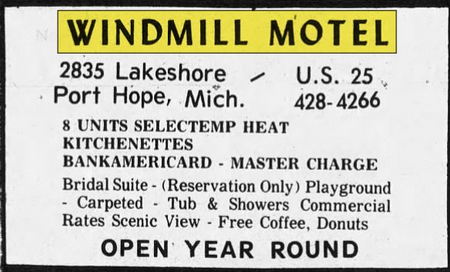 Windmill Motel (Siemen Motel) - Sept 1974 Ad (newer photo)